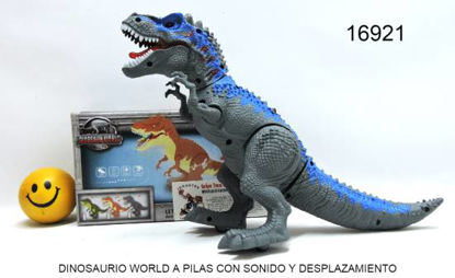 Imagen de DINOSAURIO WORLD A PILAS CON SONIDO Y DESPLAZAMIENTO 7.24